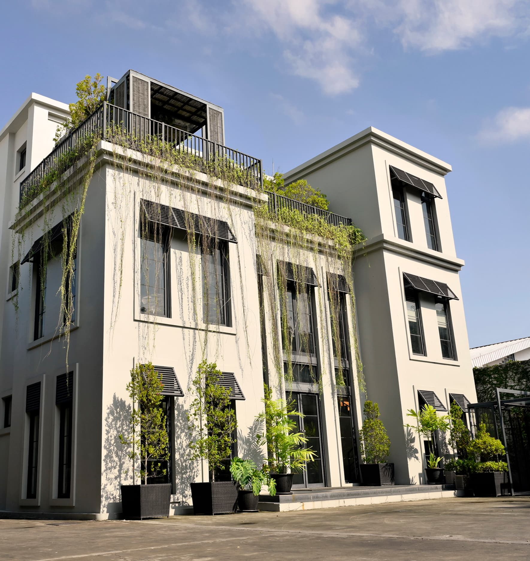 Carlton collection on a terrace